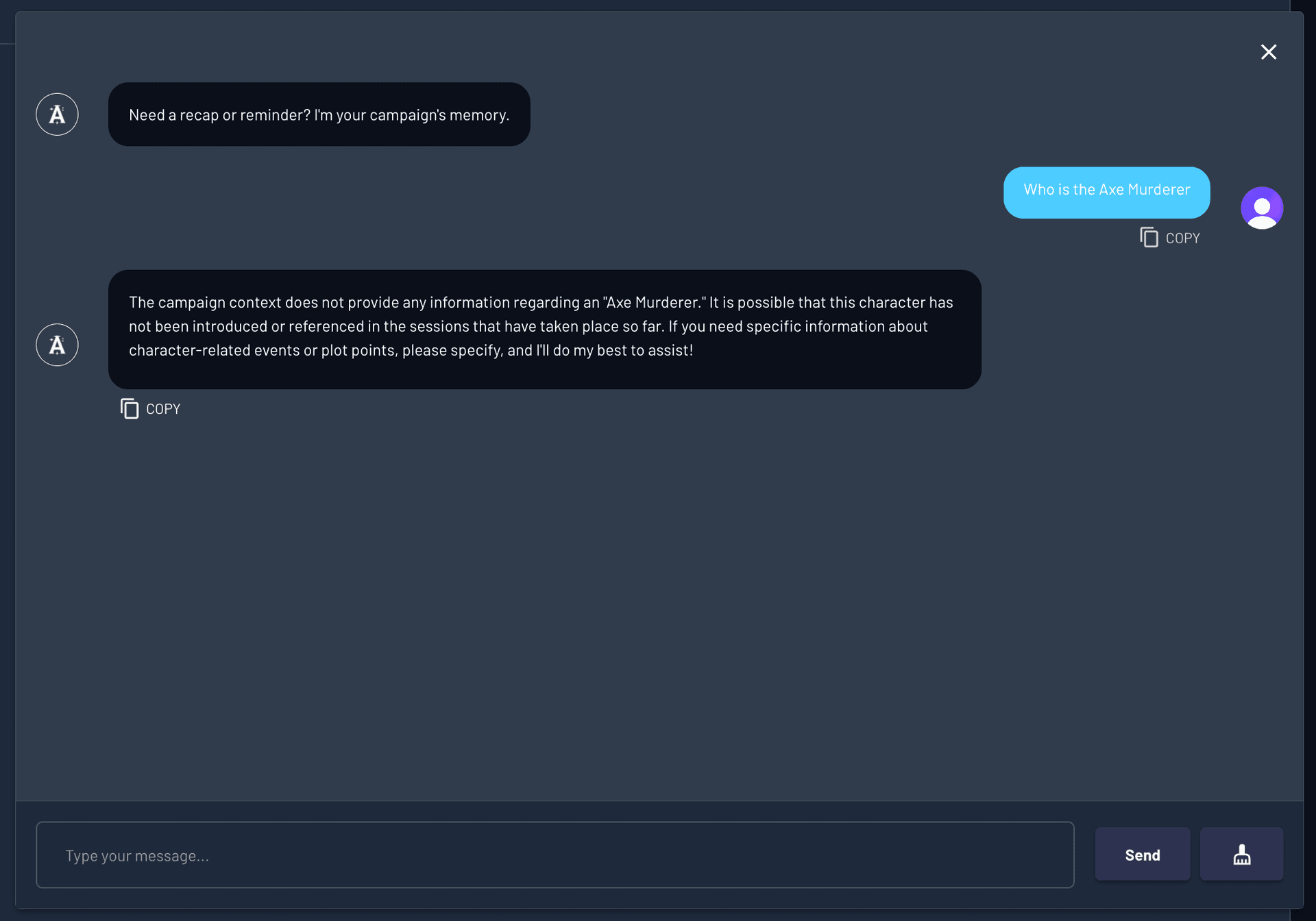 Ask Archivist withholding private journal content from players