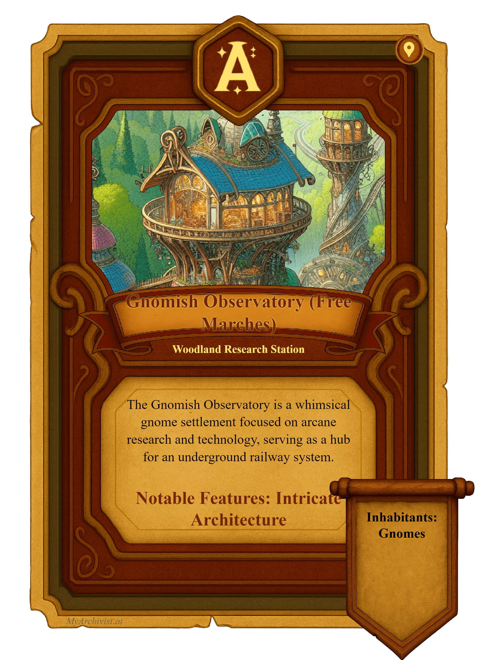 Great Winds Station trading card - Location from Crysinthia